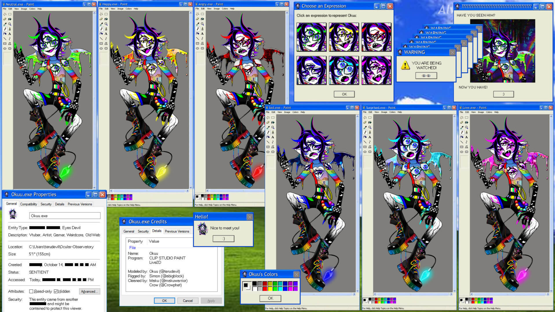 Okuu.exe Reference Sheet